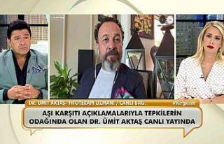 Aşı karşıtı olduğu iddia edilen doktor canlı...