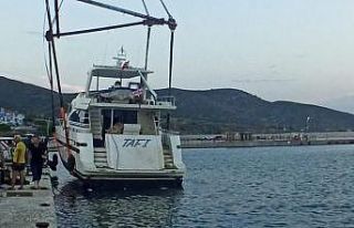 Avşa Adası’nda batma tehlikesi geçiren yat kurtarıldı