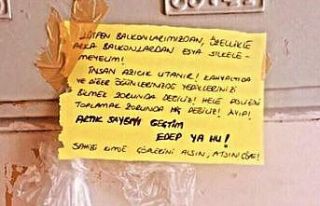 Aydın’da apartman sakininden ilginç uyarı
