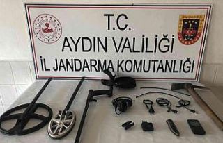 Aydın’da kaçak kazı yapan 2 kişi suç üstü...