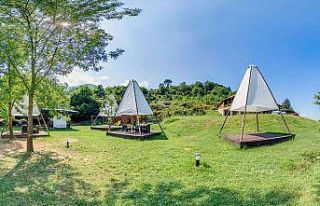 Aydınpınar Şelalesi’ne çadır alanları kuruldu