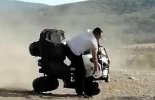 Babasının ATV kazasını görüntüledi