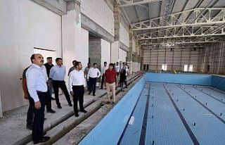 Başkan Altay, Ereğli Yarı Olimpik Yüzme Havuzunu...