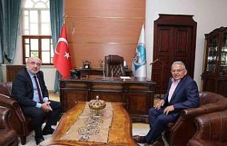 Başkan Büyükkılıç, ERÜ ve KAYÜ rektörleri...