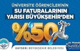 Başkan Büyükkılıç’tan öğrencilerin su faturalarına...