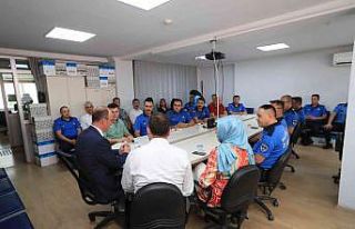 Başkan Örki, zabıtalarla bir araya geldi