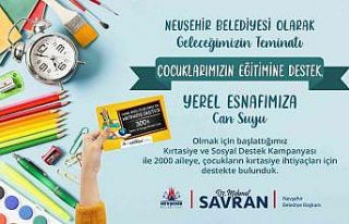 Başkan Savran’dan öğrencilere kırtasiye desteği