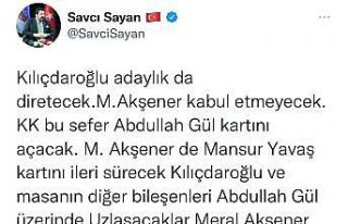 Başkan Sayan, “Kılıçdaroğlu adaylıkta diretecek,...