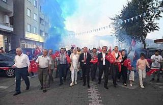 Biga’da güreşler öncesi çoşkulu kortej