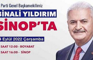 Binali Yıldırım Sinop’a geliyor
