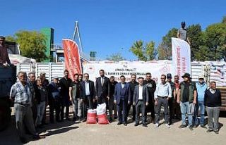 Bingöl’de çiftçilere 500 ton buğday tohumu dağıtıldı