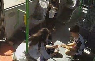 Bursa’da otobüs şoförü saniyelerle yarıştı;...