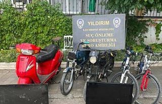 Bursa’da suç makinesi hırsız yakayı ele verdi
