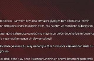 Caner Osmanpaşa, Sivasspor camiasından özür diledi