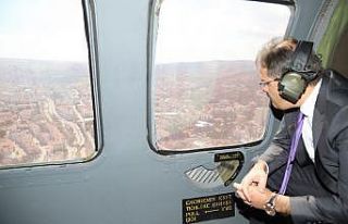 Çankırı’da karayolları havadan denetlendi