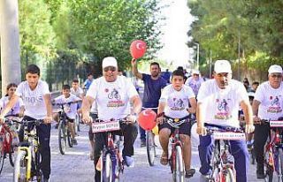 Ceylanpınar’da sağlık için pedal çevrildi