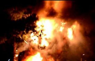 Çorlu’da korkutan yangın: Alevler geceyi aydınlattı