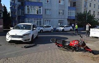 Çorlu’da trafik kazası: 1 yaralı