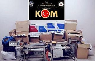 Çorum’da kaçak sigara operasyonu