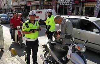 Denetime takılan 63 motosiklet sürücüsüne yaklaşık...