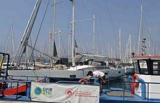 Deniz süpürgeleri 45 günde 5 tondan fazla çöp...