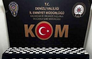 Denizli’de çok sayıda dolu makaron ve 12.5 kilogram...