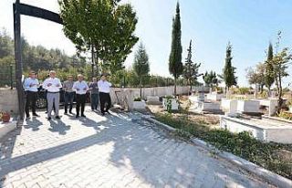 Denizli’de mezarlıklar yenileniyor