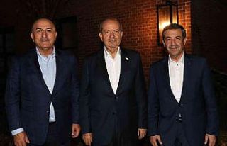Dışişleri Bakanı Çavuşoğlu, KKTC Cumhurbaşkanı...