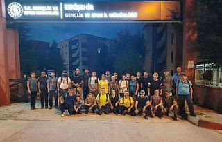 Doğa tutkunları gece yürüyüşüne doymuyor