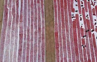 Domatesler ihracat için güneşe serildi: 7 ülkeye...