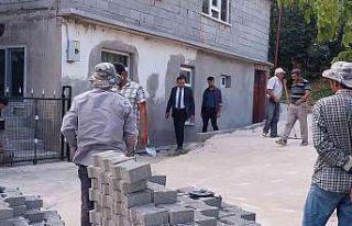 Eğirdir köylerine 27 kilometrelik kilit parke taşı