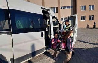 Eğitim öğretim yılının ilk gününde okul servislerine...