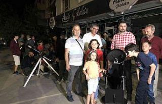 Erzincanlılar gece yarısı uzayı gözlemlemek için...