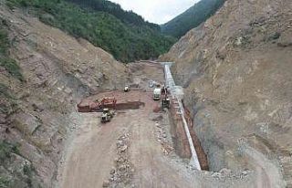 Eskipazar haslı göletinde çalışmalar devam ediyor