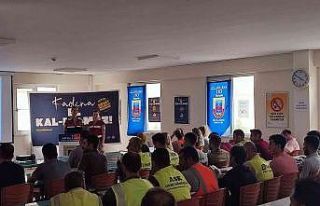 Fabrika işçilerine “Kadına el kalkamaz” eğitimi