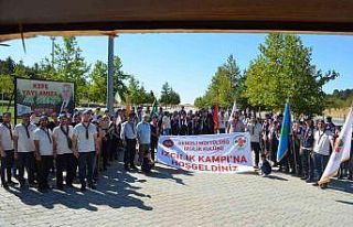 Genç izciler, Kefe Yaylasında çadır kampı gerçekleştirdi