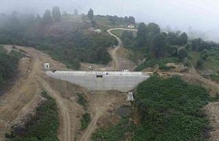 Giresun Piraziz Sel Kapanı inşaatında sona doğru