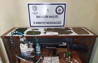 Gönen’de 8 şüpheli şahsa uyuşturucu operasyonu