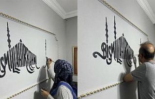 Gönüllü çift, Kur’an kursunu elleriyle güzelleştirdi