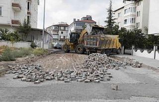Güzelyurt Mahallesi’nde altyapı yenileme çalışması...