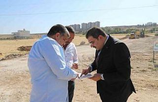 Haliliye’de yeni yol açma çalışmaları sürüyor