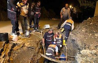 Halkın susuz kalmaması için 17 saat çalıştılar