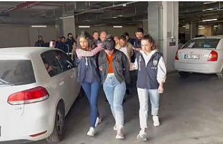 Hapisteki eşinin kaçakçılık faaliyetlerini sürdürürken...