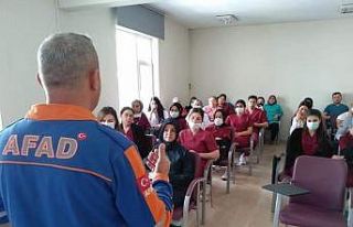 Hastane personeline ‘Deprem ve Yangın’ tatbikatı