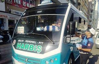 Hatay’da zabıta trafik güvenliği için görevde