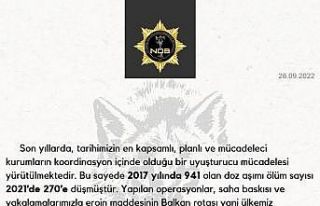 İçişleri Bakanlığından Türkiye’nin uyuşturucu...