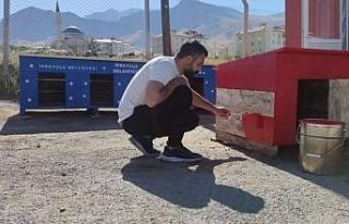İpekyolu Belediyesi sokak hayvanlarına kulübe tasarlıyor