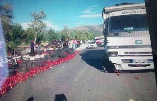 Isparta’da trafik kazası:2 yaralı