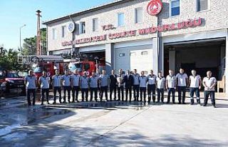 İtfaiye personeli ile bir araya geldiler