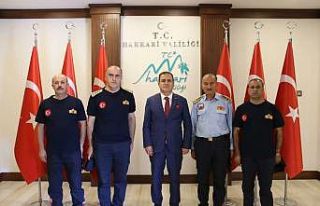 İtfaiyecilerden Vali Akbıyık’a ziyaret